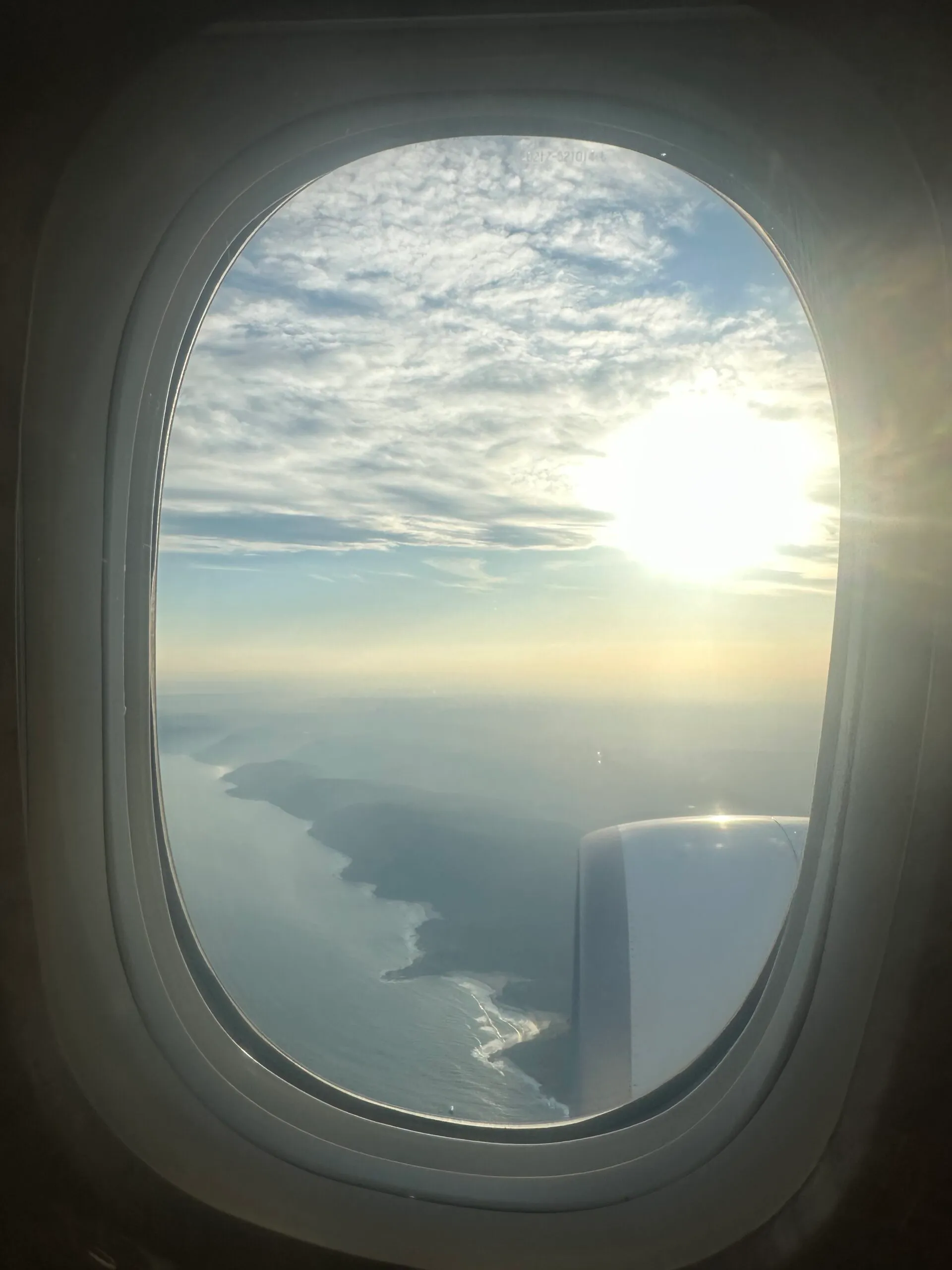 View from Aeroplane window