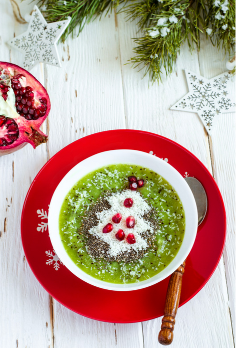 Healthy Christmas plate