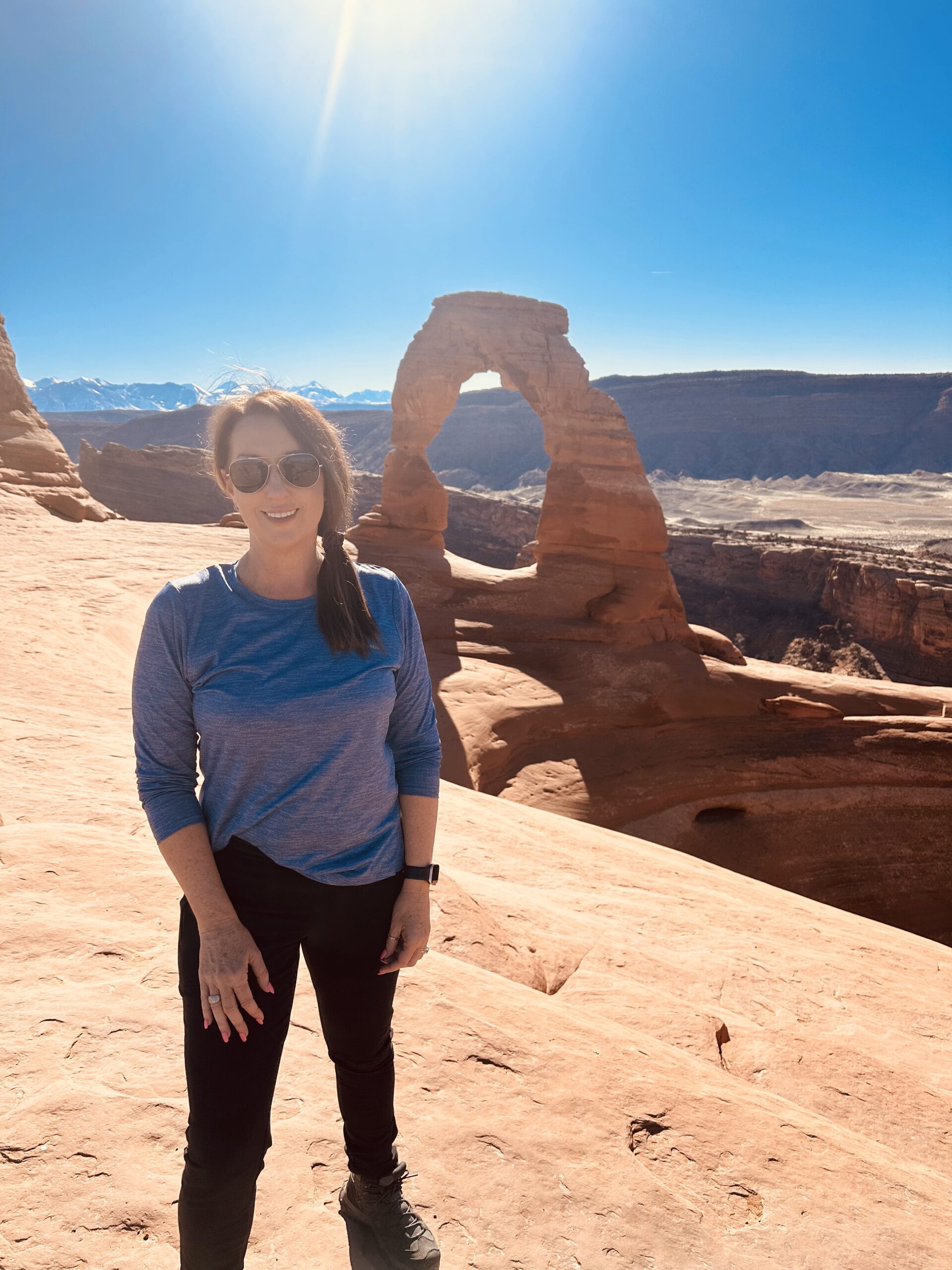 Kylie at Delicate Arch