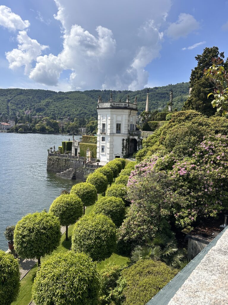 View of the gardens
