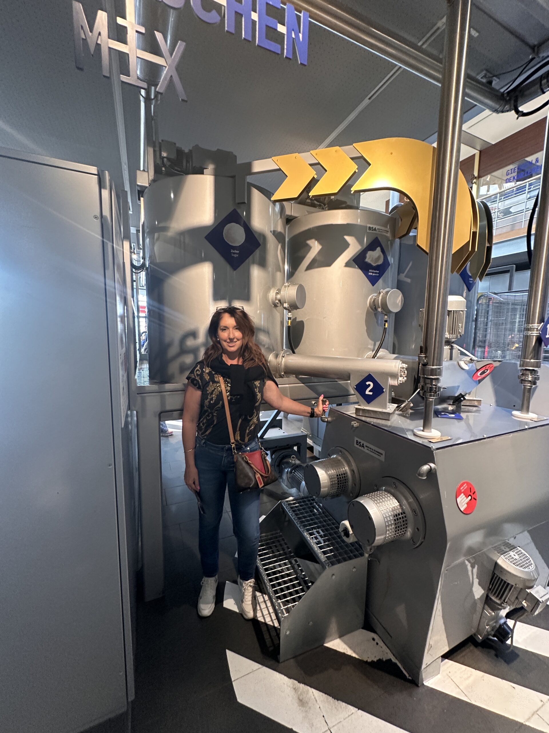 Me pretending to operate the machine