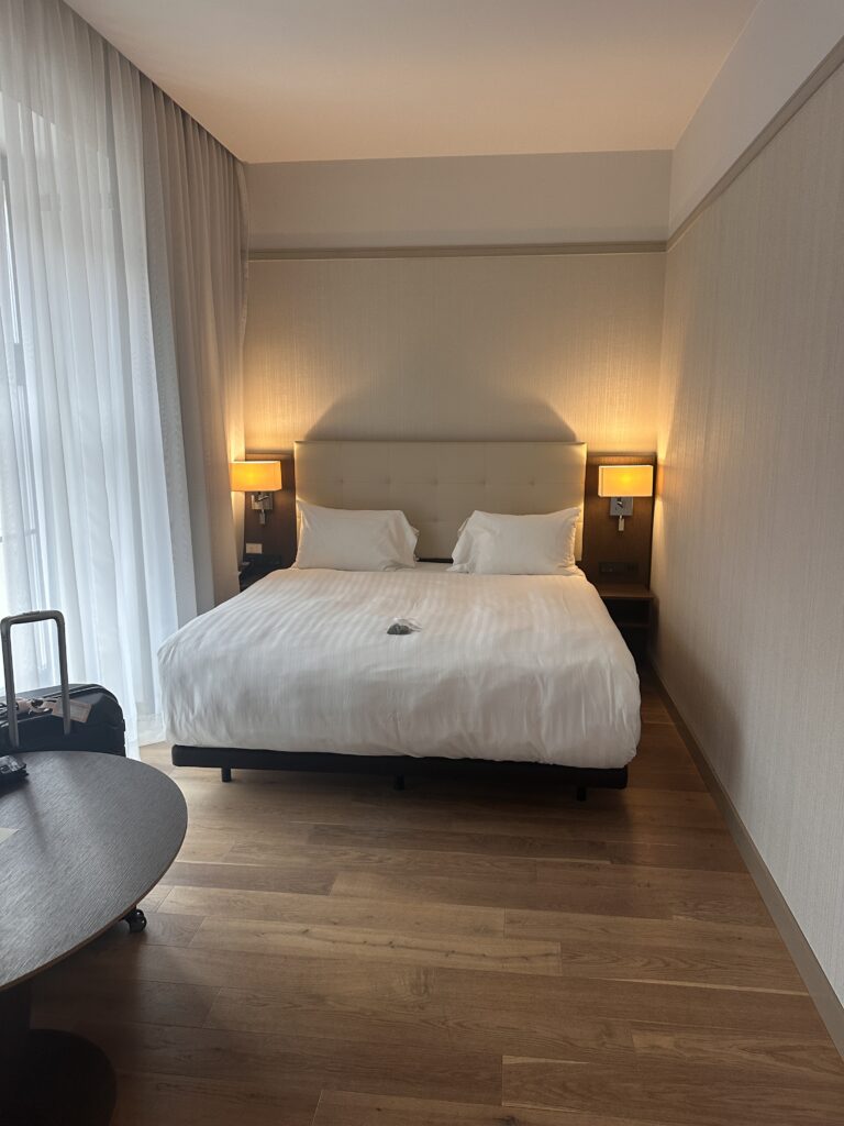 Queen sized bed