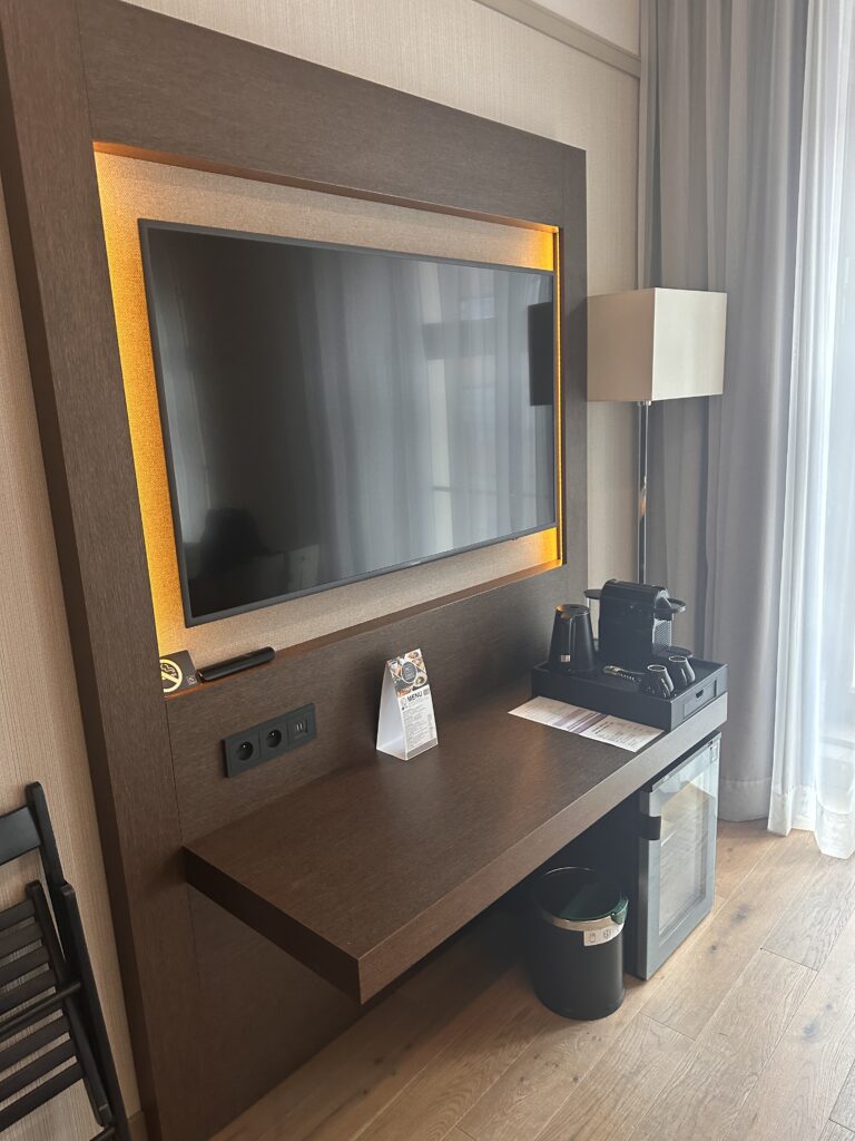 Desk and Television