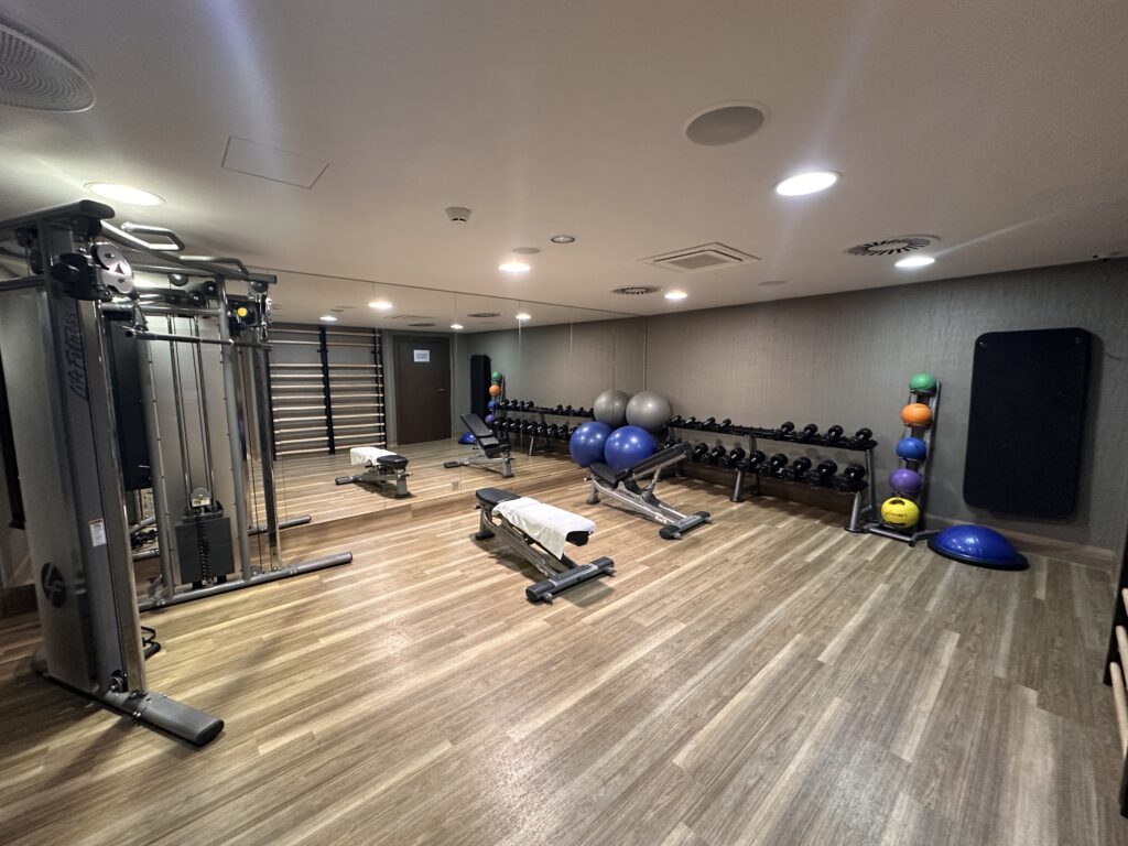 Gym floor area